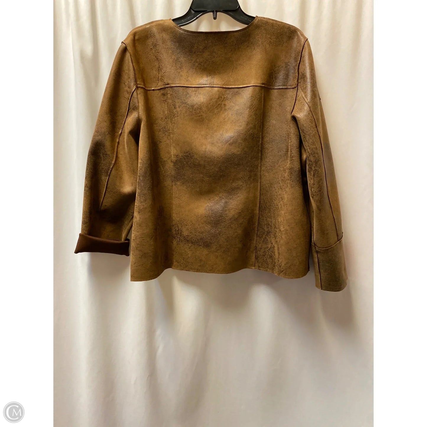 Jacket Other By Chicos In Brown, Size: Xl