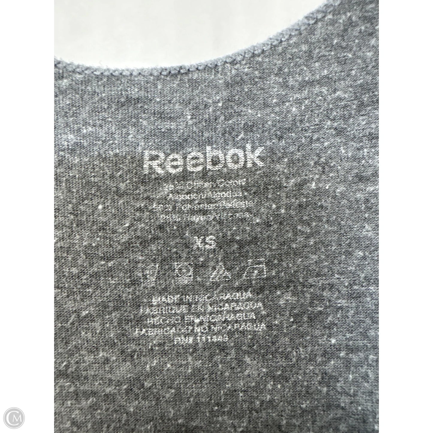 Tank Top By Reebok In Grey, Size: Xs