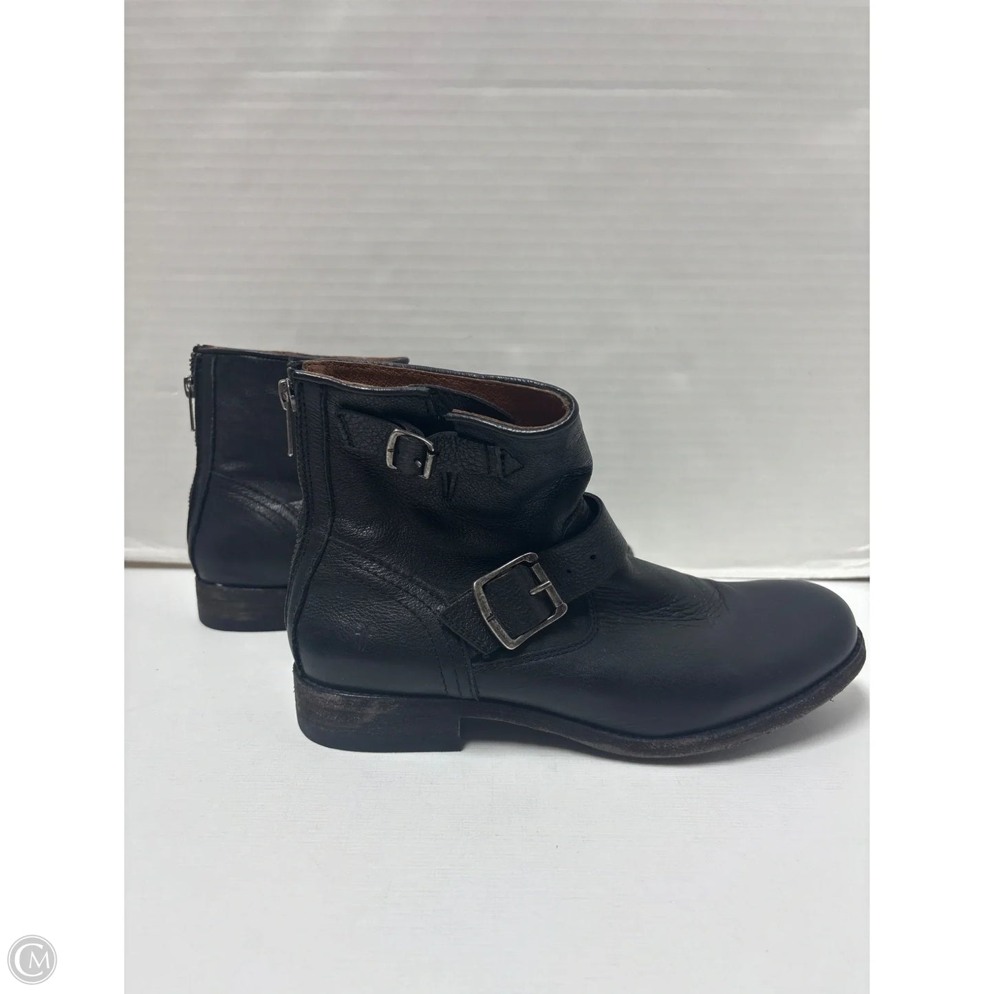 Boots Designer By Frye In Black, Size: 7.5