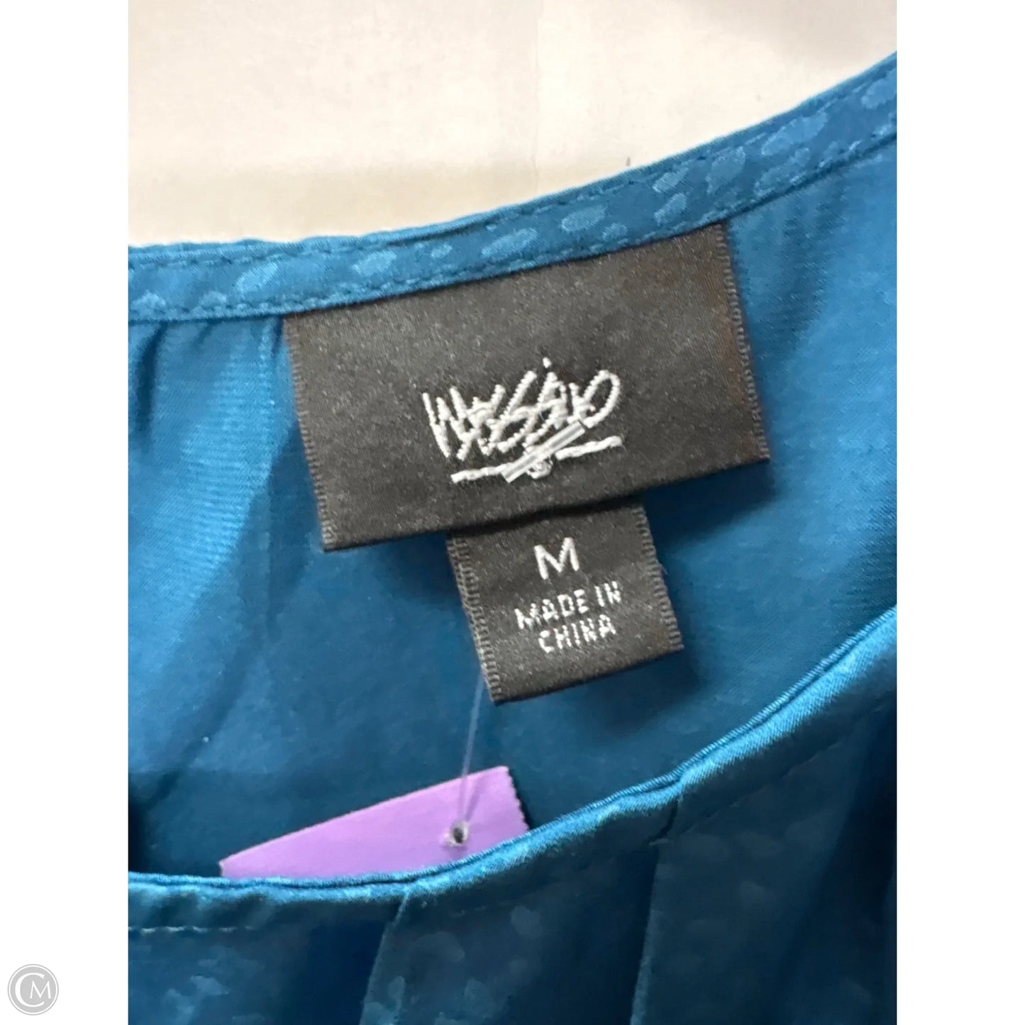 Top Sleeveless By Mossimo In Blue, Size: M