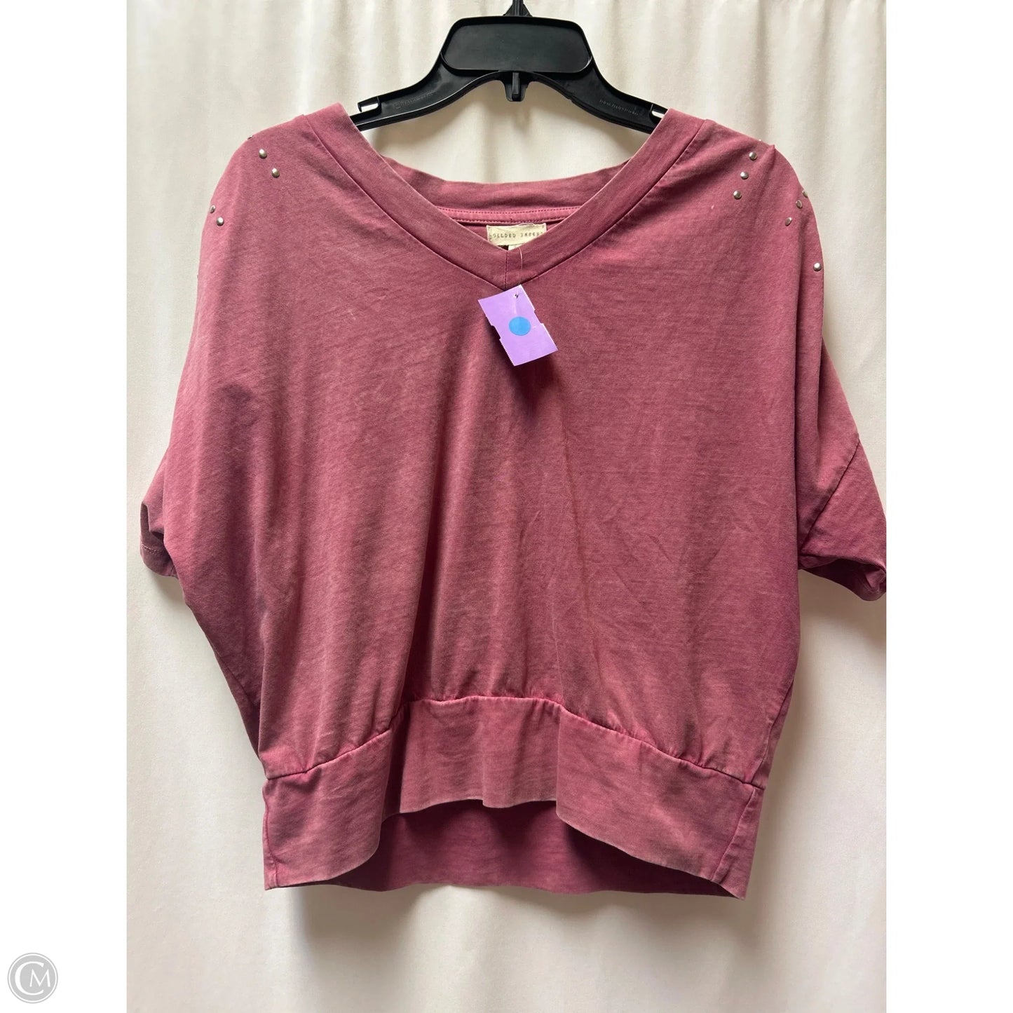 Top Short Sleeve By Clothes Mentor In Pink, Size: L