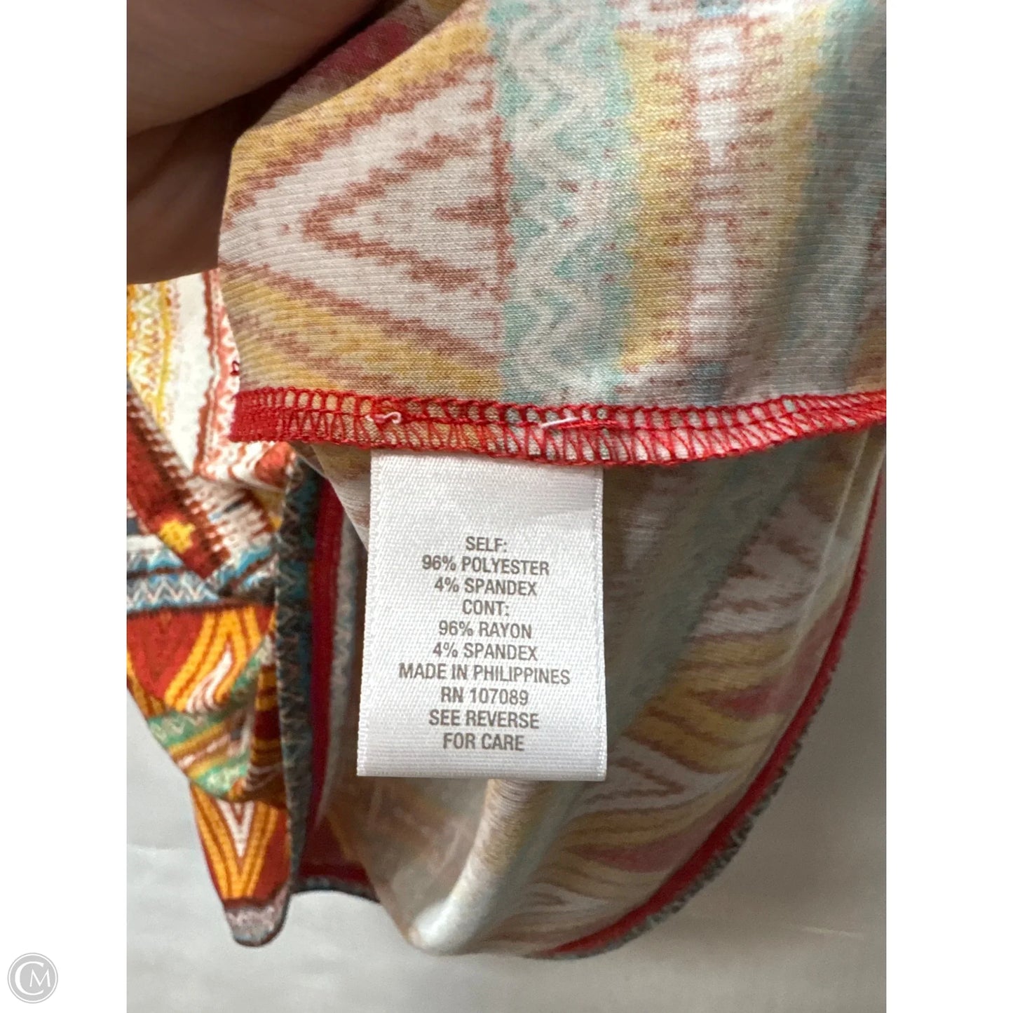 Top Sleeveless By Roz And Ali In Orange, Size: S