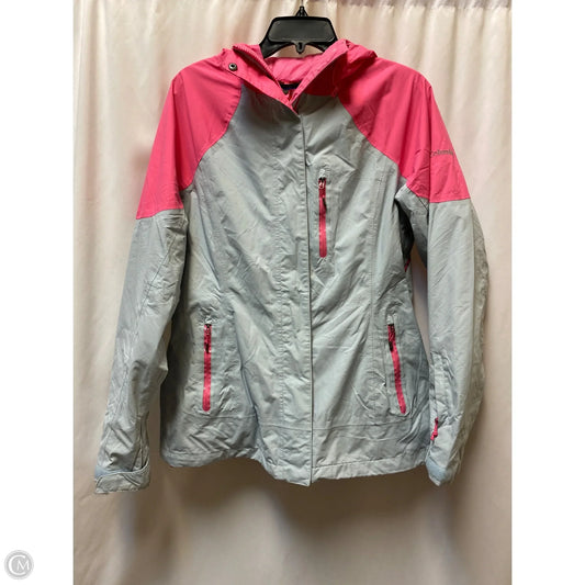 Coat Trench Coat By Columbia In Pink, Size: L