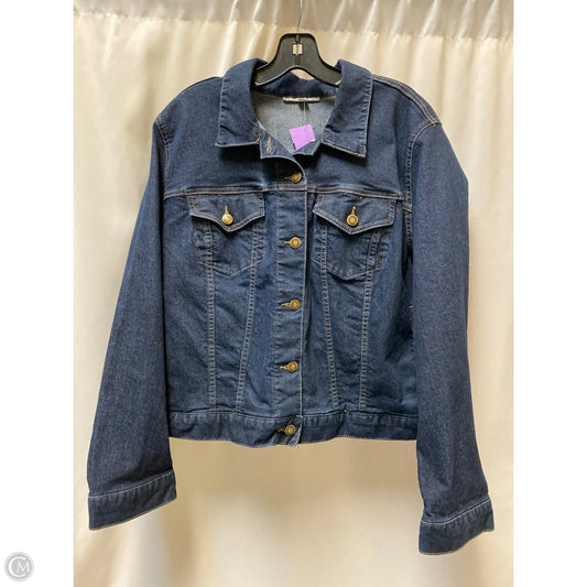 Jacket Denim By Woman Within In Blue Denim, Size: 2x