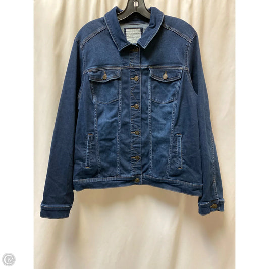 Jacket Denim By Sonoma In Blue Denim, Size: Xl