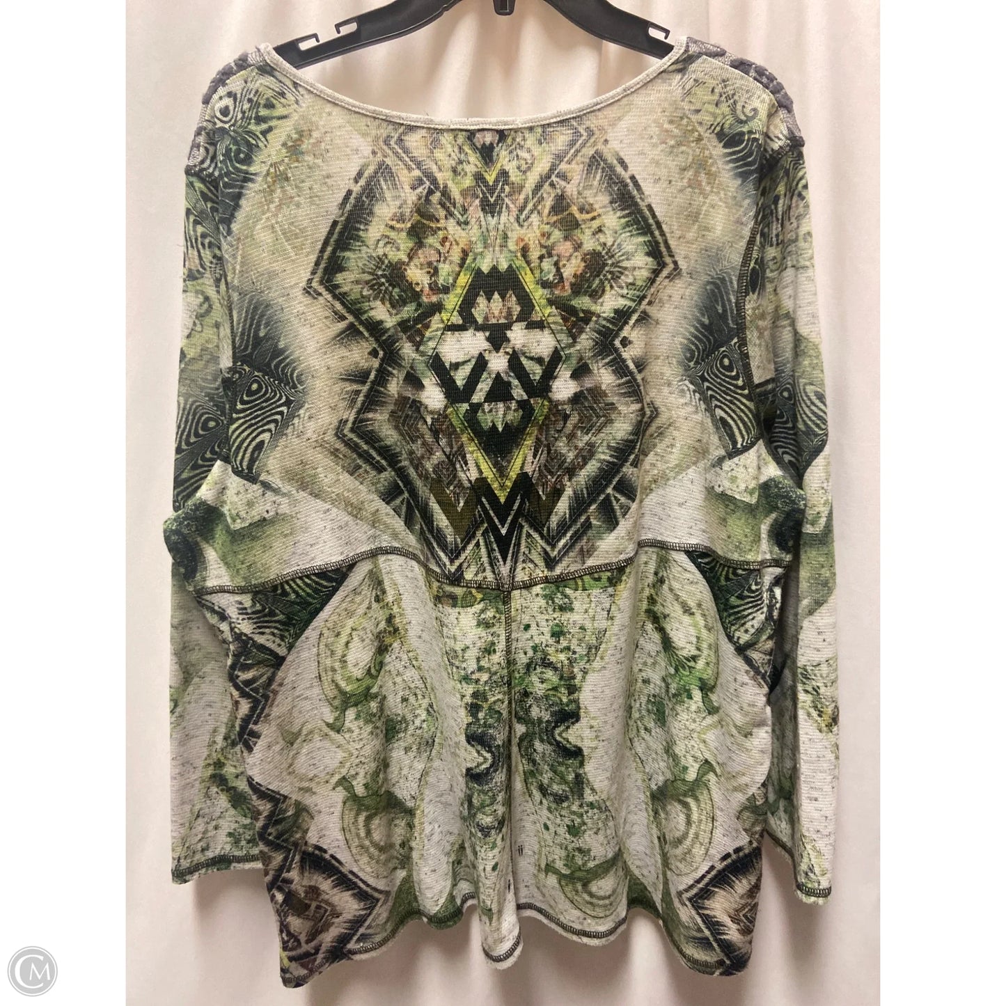Top Long Sleeve By Clothes Mentor In Green, Size: 3x