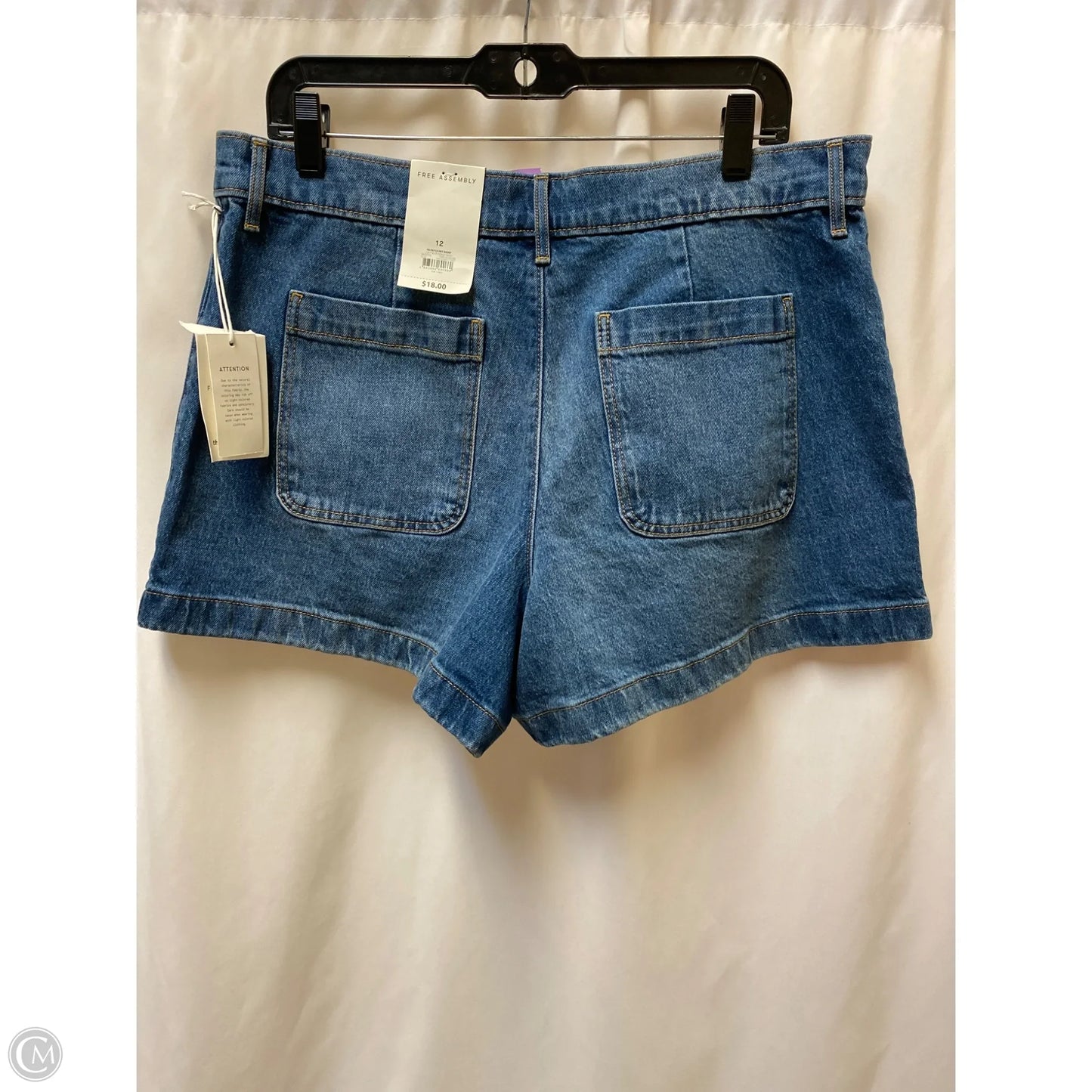 Shorts By Free Assembly In Blue Denim, Size: 12