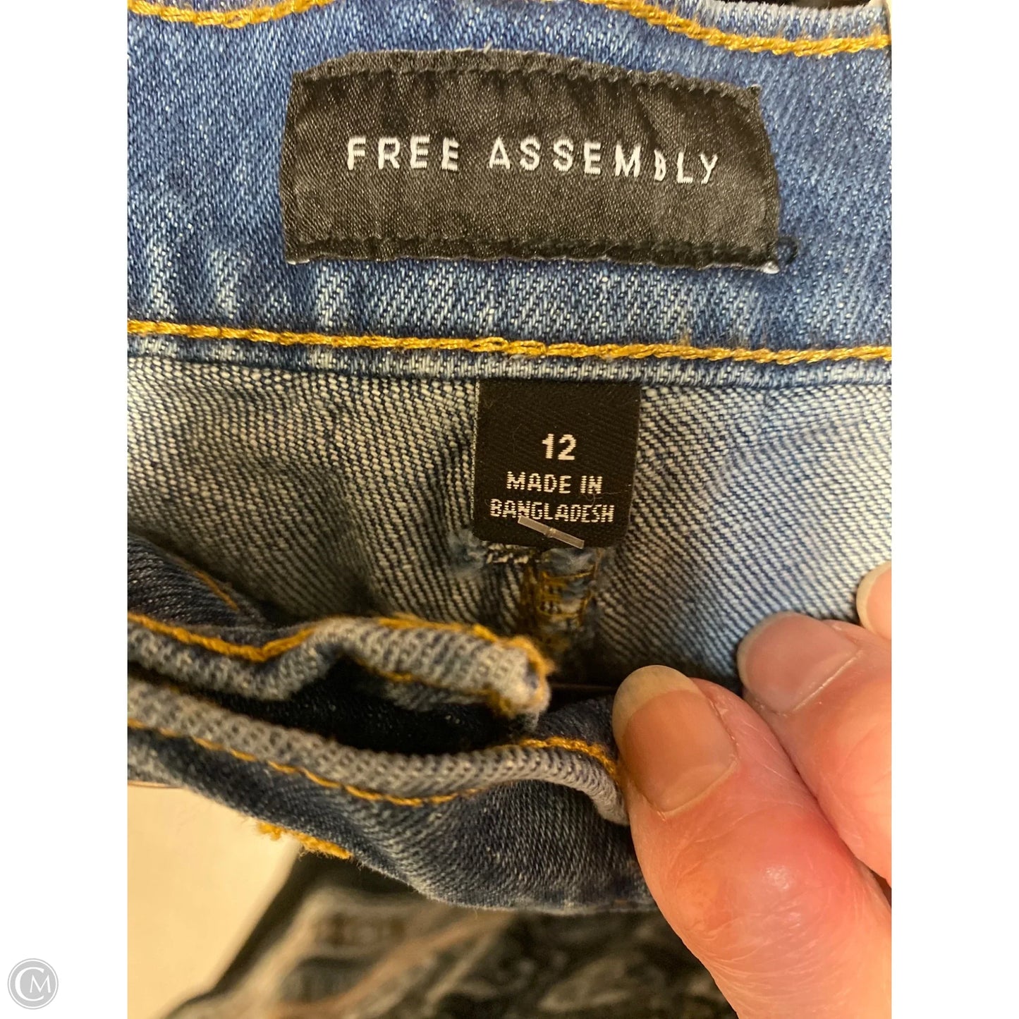 Shorts By Free Assembly In Blue Denim, Size: 12