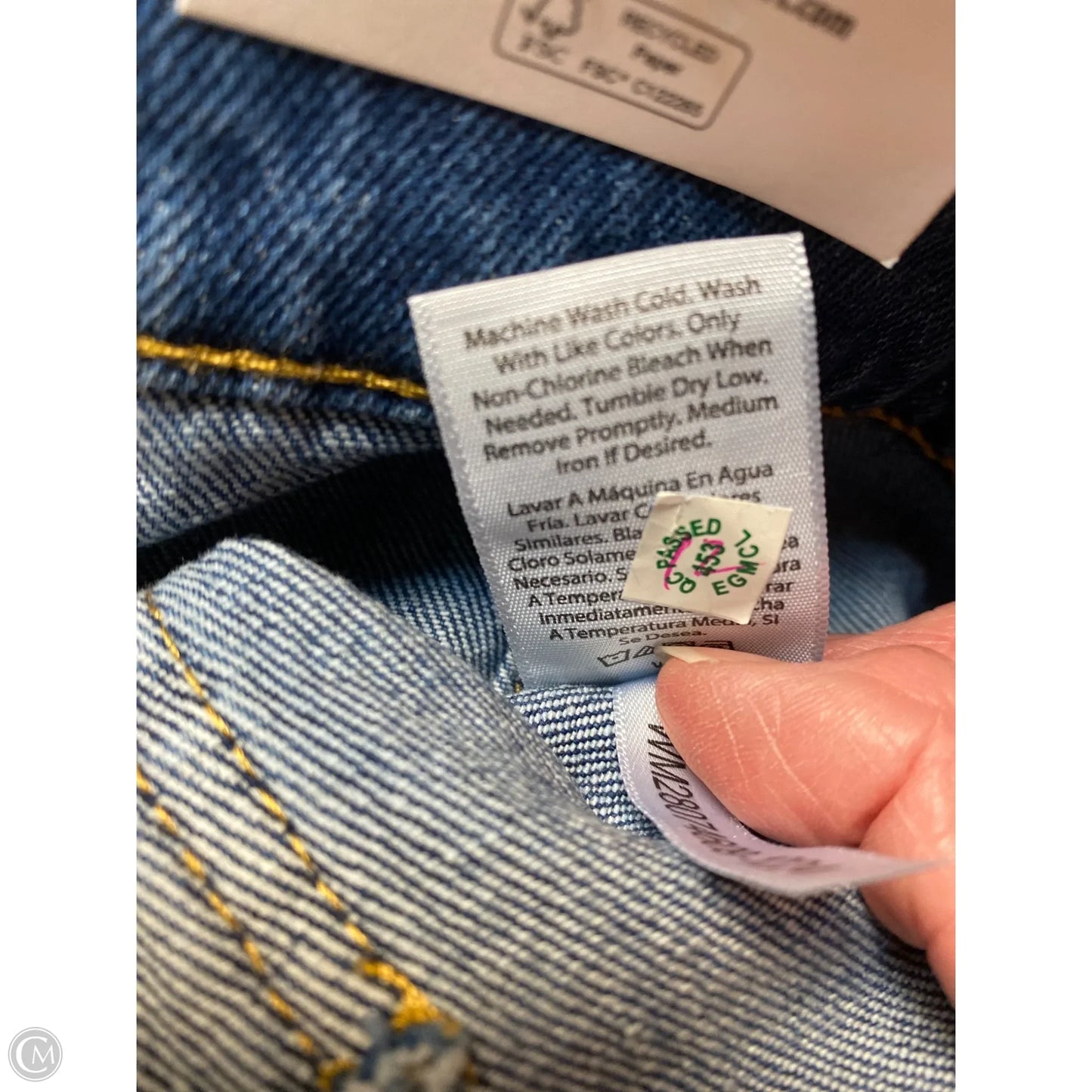 Shorts By Free Assembly In Blue Denim, Size: 12