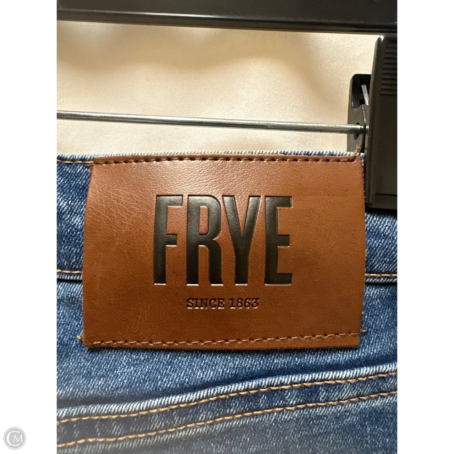 Jeans Designer By Frye In Blue Denim, Size: 4