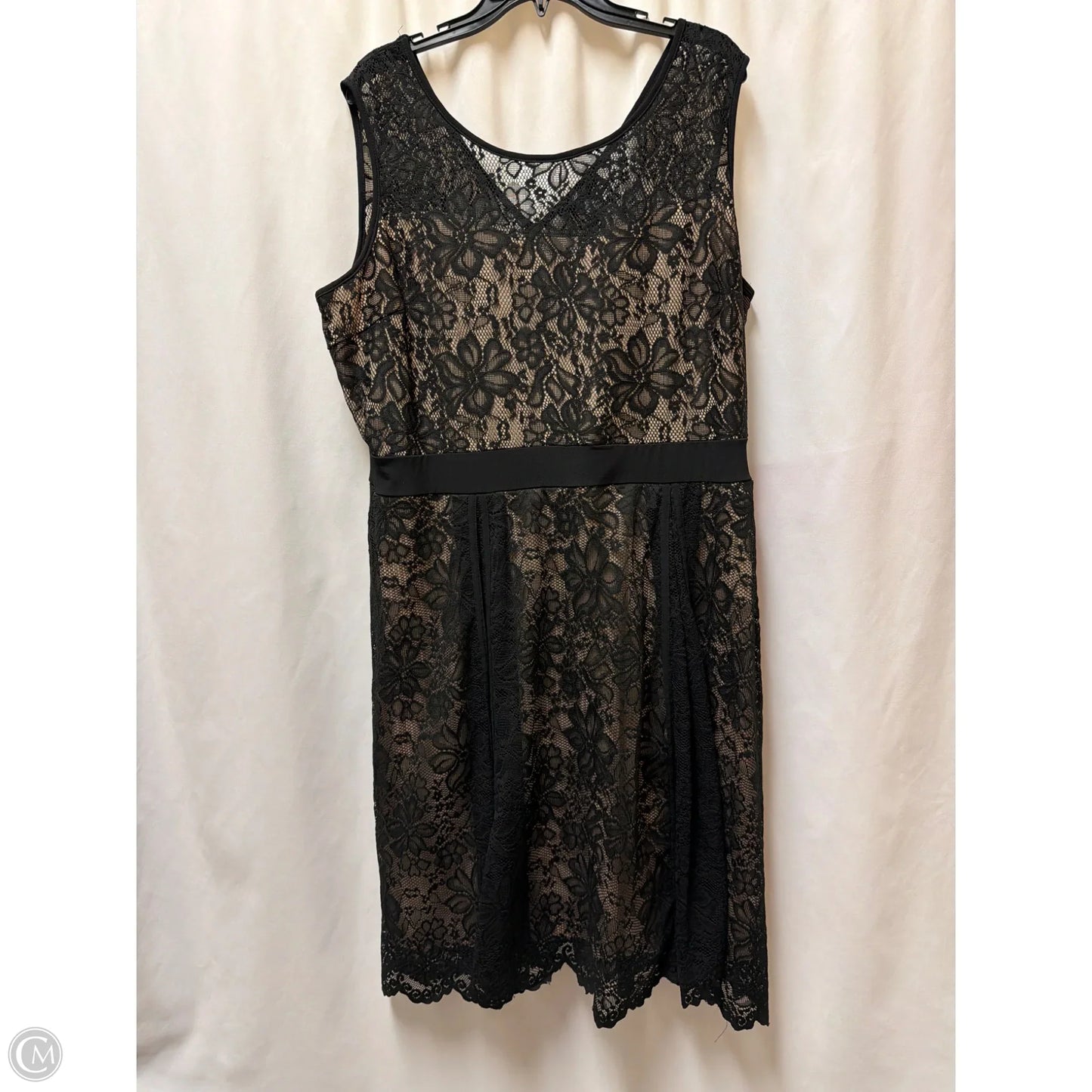Dress Casual Midi By Clothes Mentor In Black, Size: 2x