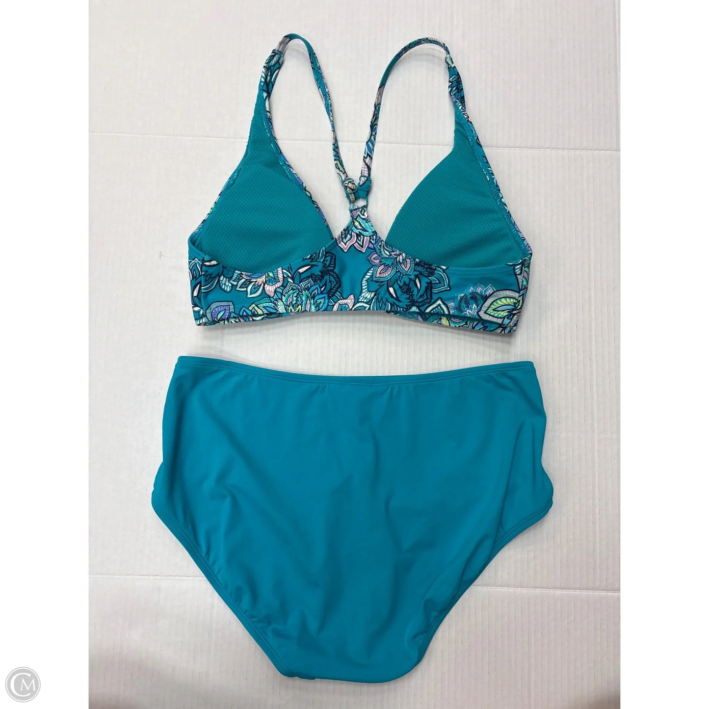 Swimsuit 2pc By Clothes Mentor In Aqua, Size: L