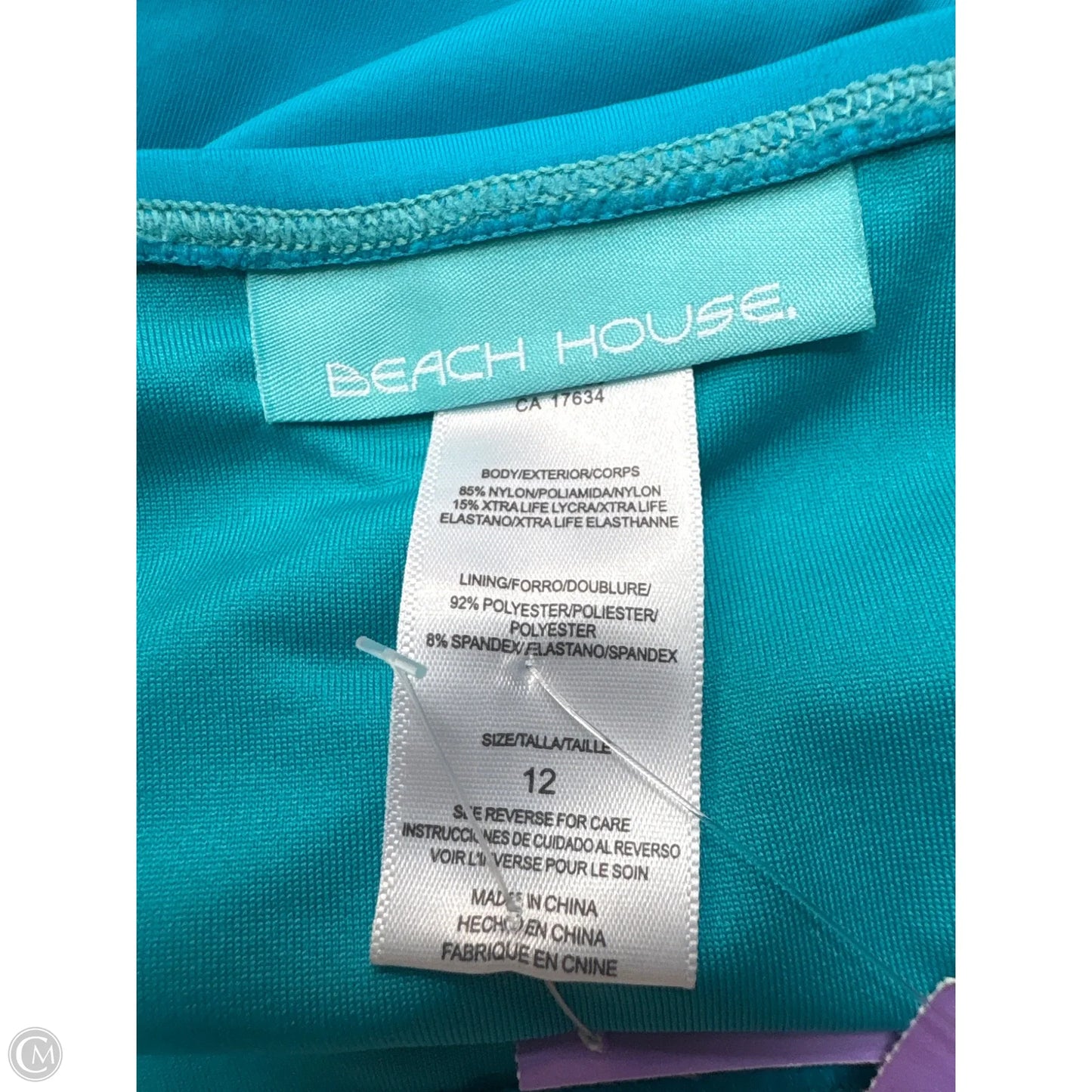 Swimsuit 2pc By Clothes Mentor In Aqua, Size: L