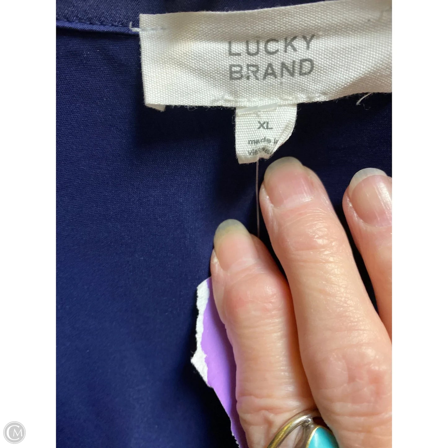 Dress Casual Midi By Lucky Brand In Purple, Size: Xl