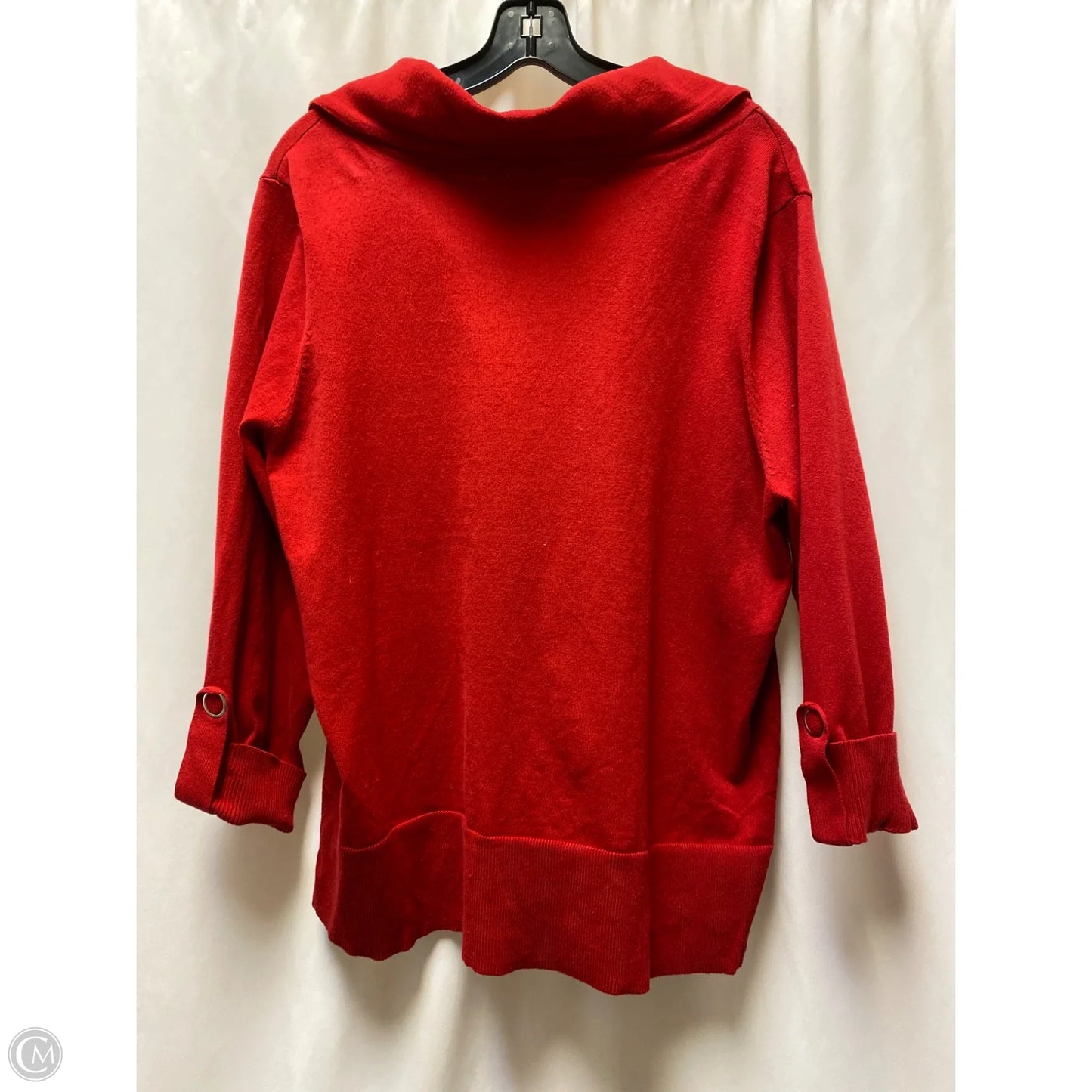 Cardigan By Chicos In Red, Size: 3x