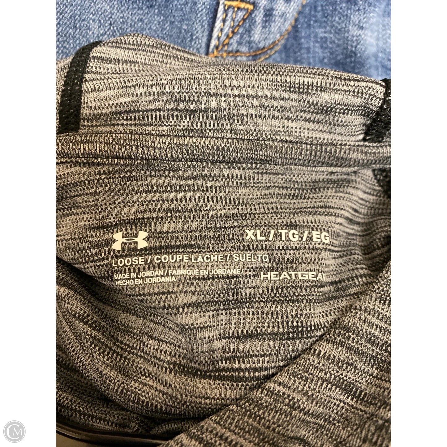 Sweatshirt Hoodie By Under Armour In Grey, Size: Xl