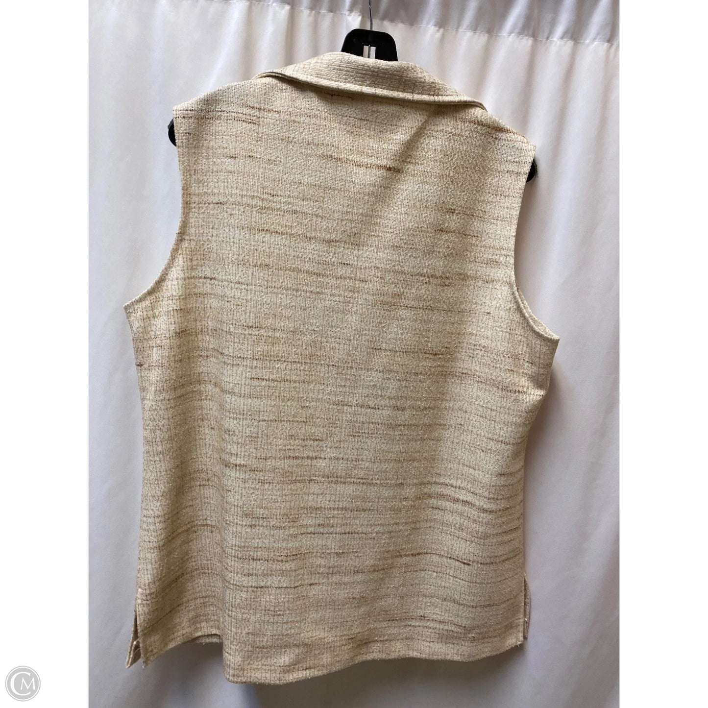 Vest Other By Clothes Mentor In Tan, Size: M