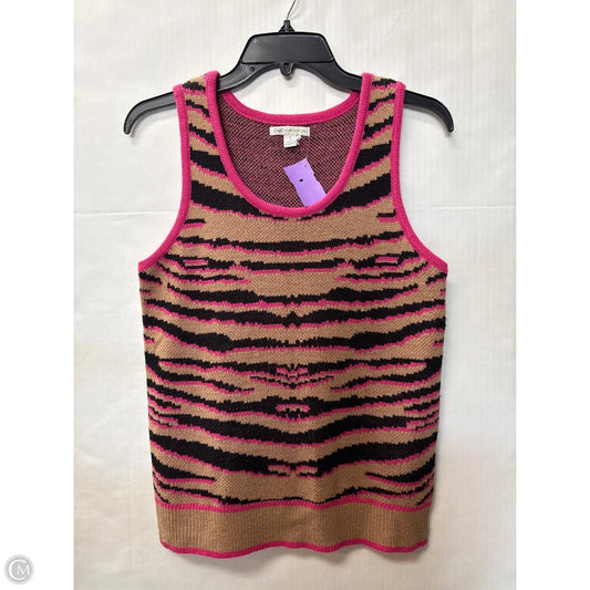 Top Sleeveless By Cato In Animal Print, Size: S