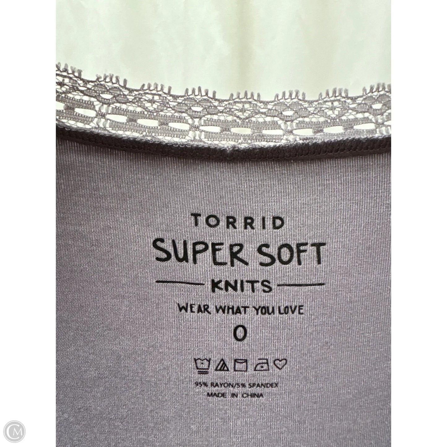 Top Short Sleeve By Torrid In Purple, Size: L