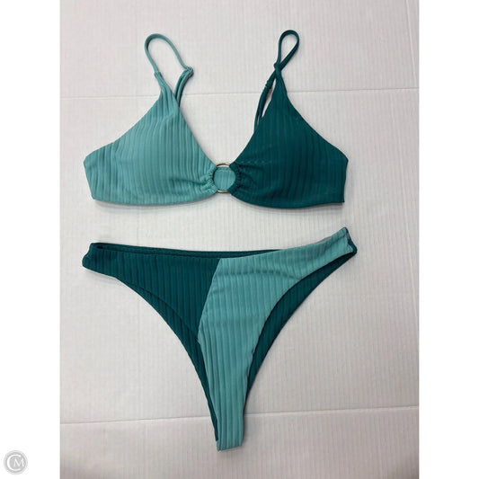 Swimsuit 2pc By Clothes Mentor In Aqua, Size: L