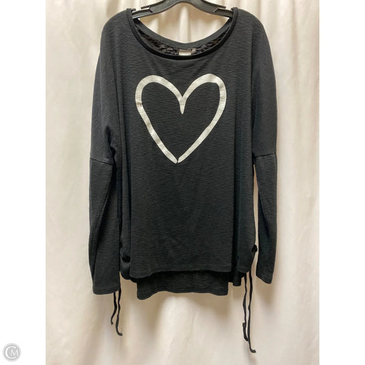 Top Long Sleeve By Suzanne Betro In Black, Size: 3x
