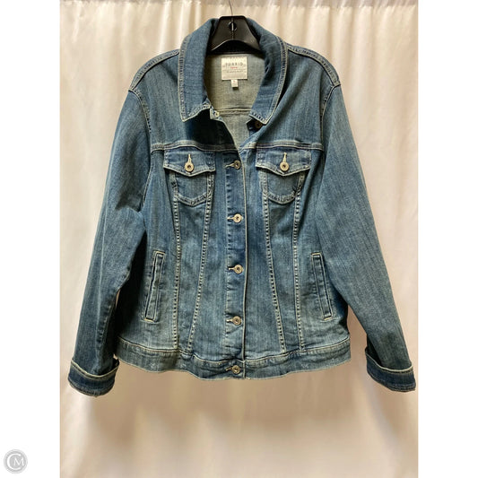 Jacket Denim By Torrid In Blue, Size: 3x