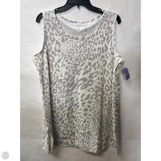 Top Sleeveless By New Directions In Grey, Size: Xl