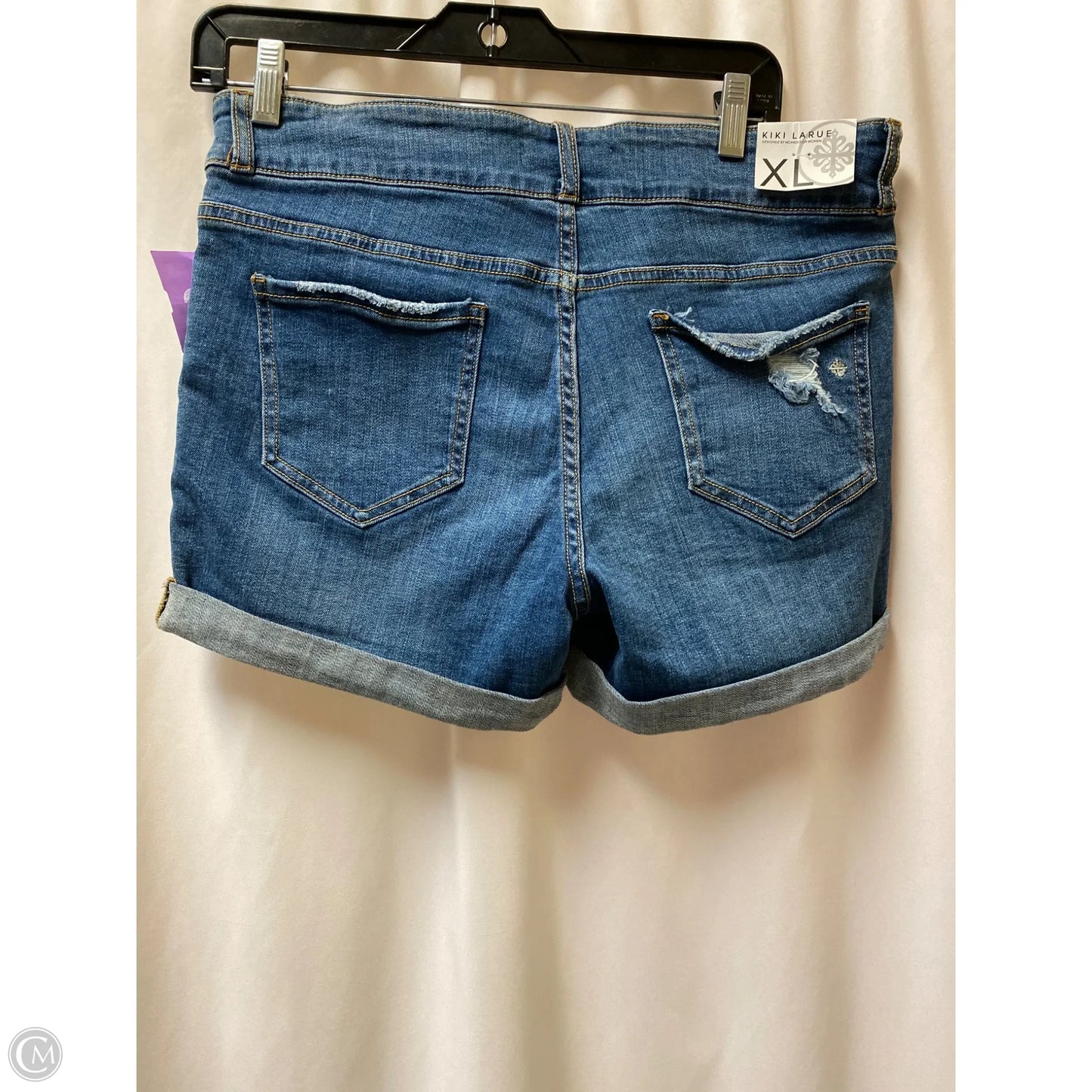 Shorts By Clothes Mentor In Blue Denim, Size: 16