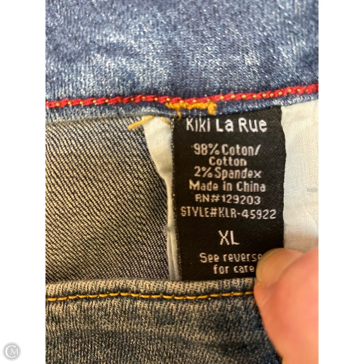 Shorts By Clothes Mentor In Blue Denim, Size: 16