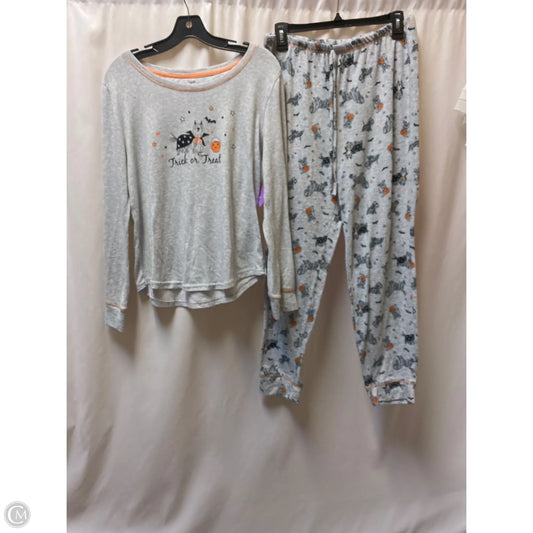 Pajamas 2pc By Clothes Mentor In Grey, Size: L