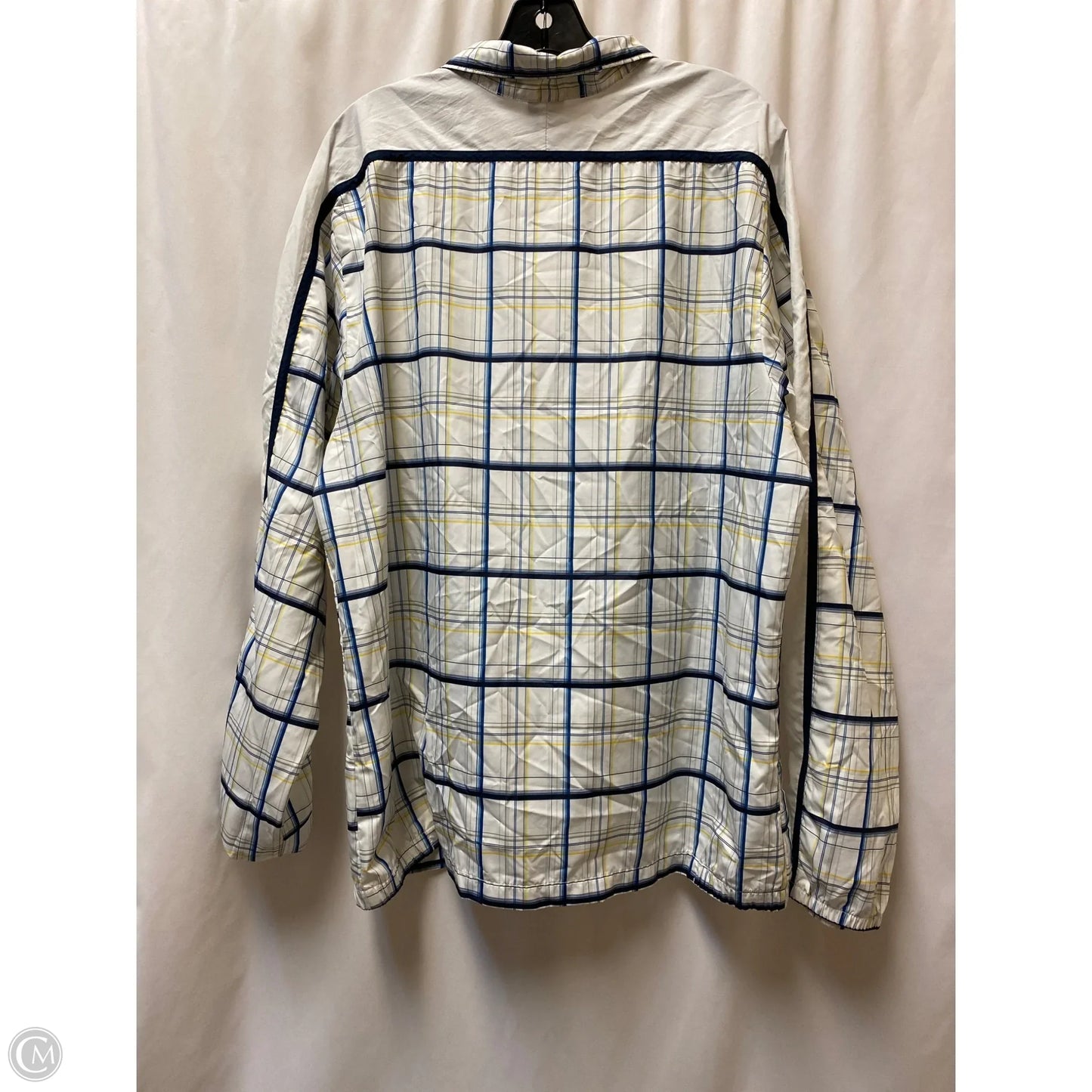 Jacket Windbreaker By Nike In Blue, Size: L