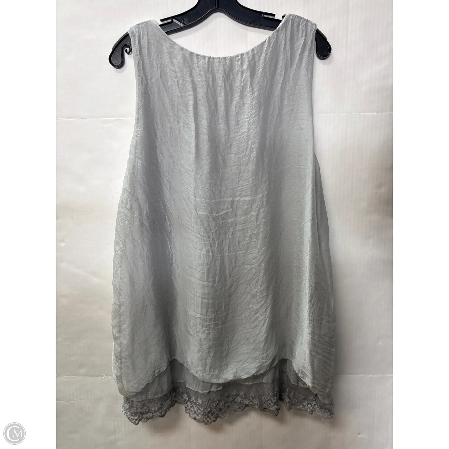 Top Sleeveless By Clothes Mentor In Grey, Size: 1x