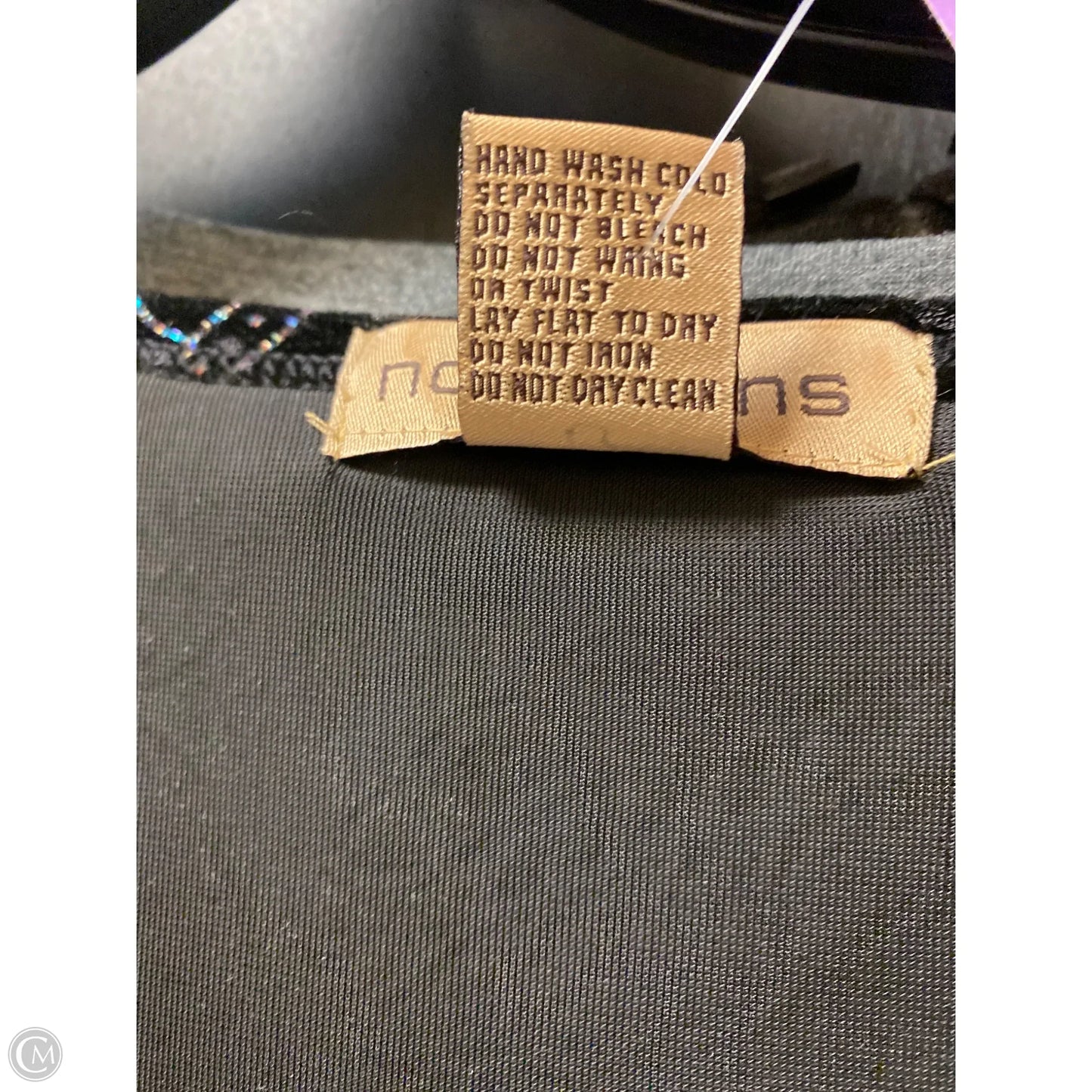 Top Long Sleeve By Notations In Black, Size: 3x