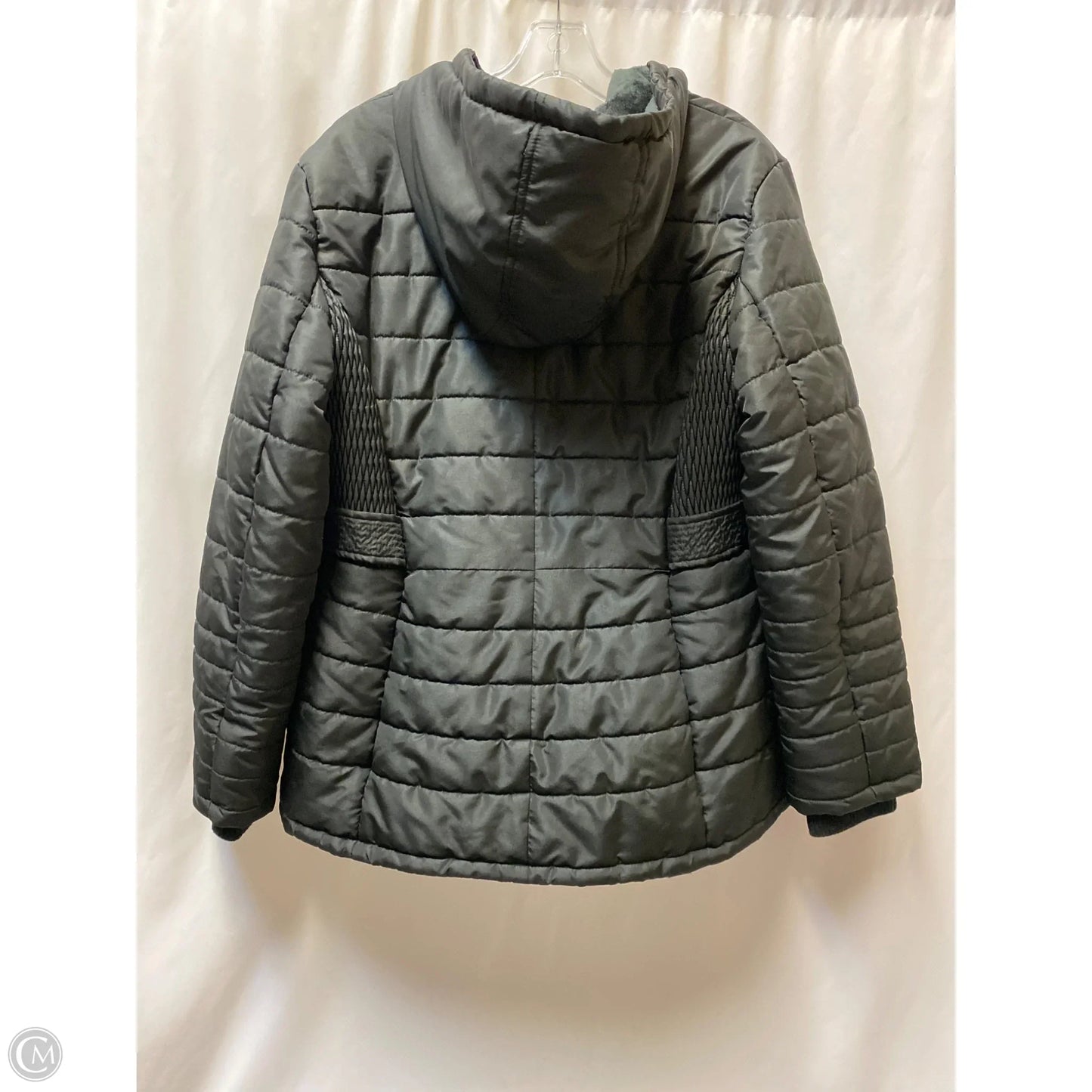 Coat Puffer & Quilted By Details In Black, Size: Xl