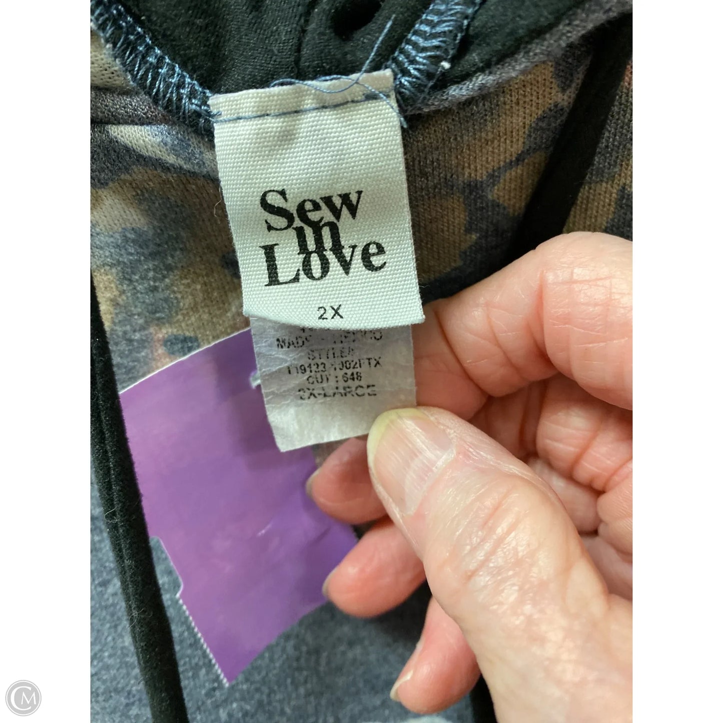 Top Long Sleeve By Sew In Love In Pink, Size: 2x