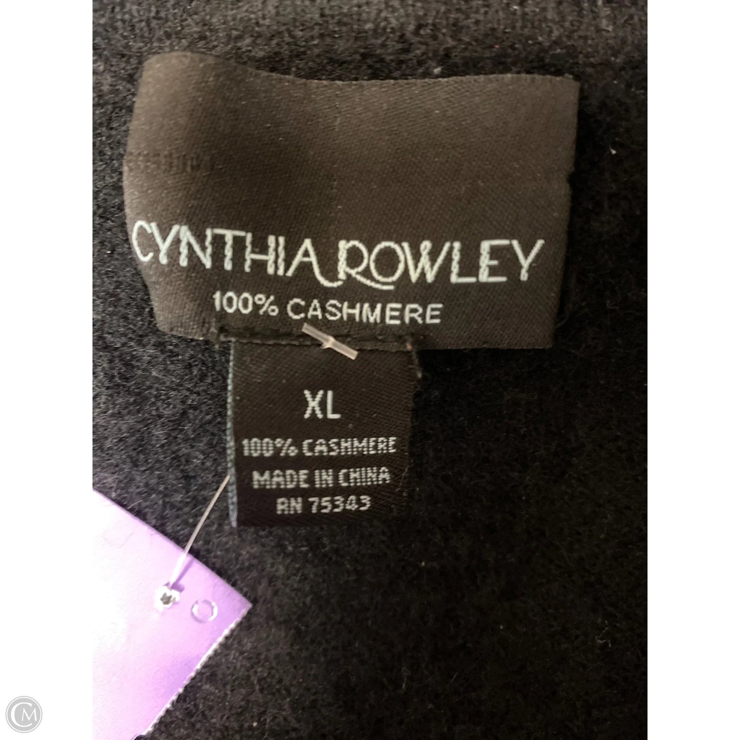 Cardigan By Cynthia Rowley In Black, Size: Xl