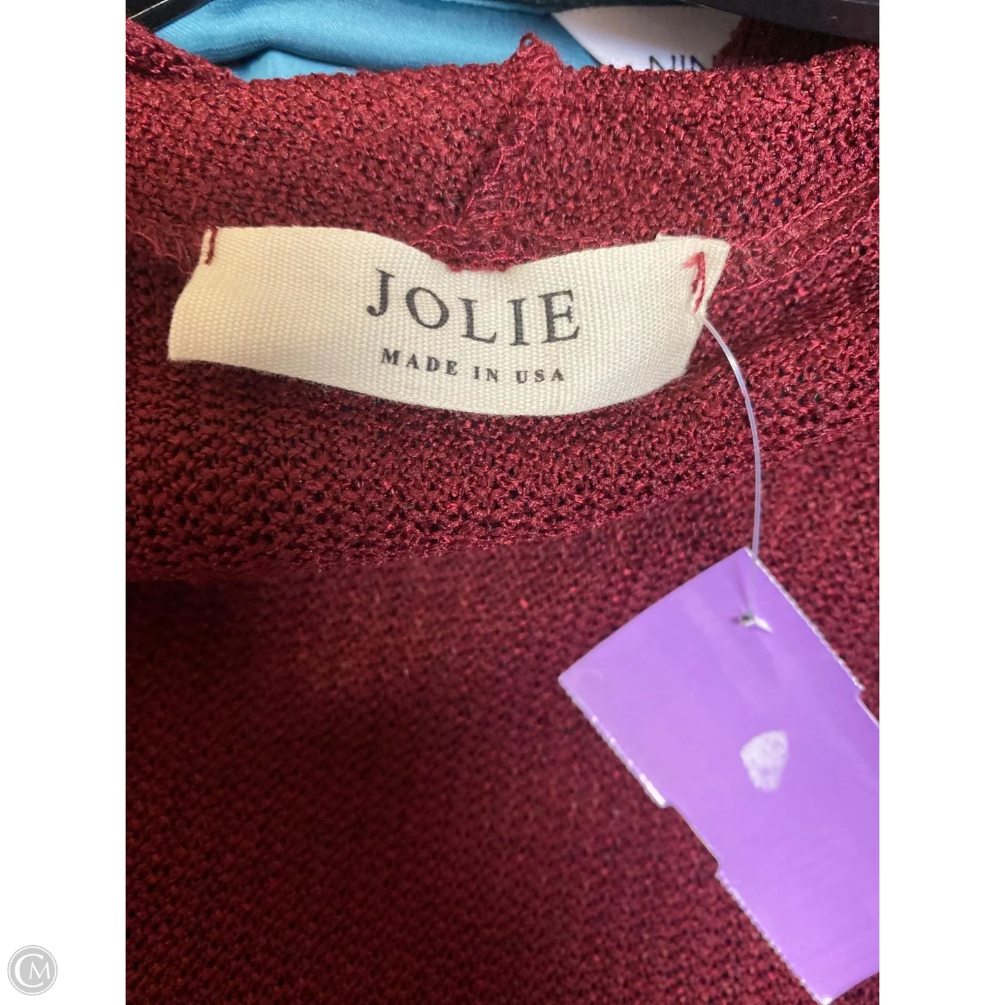 Cardigan By Jolie In Maroon, Size: Osfm