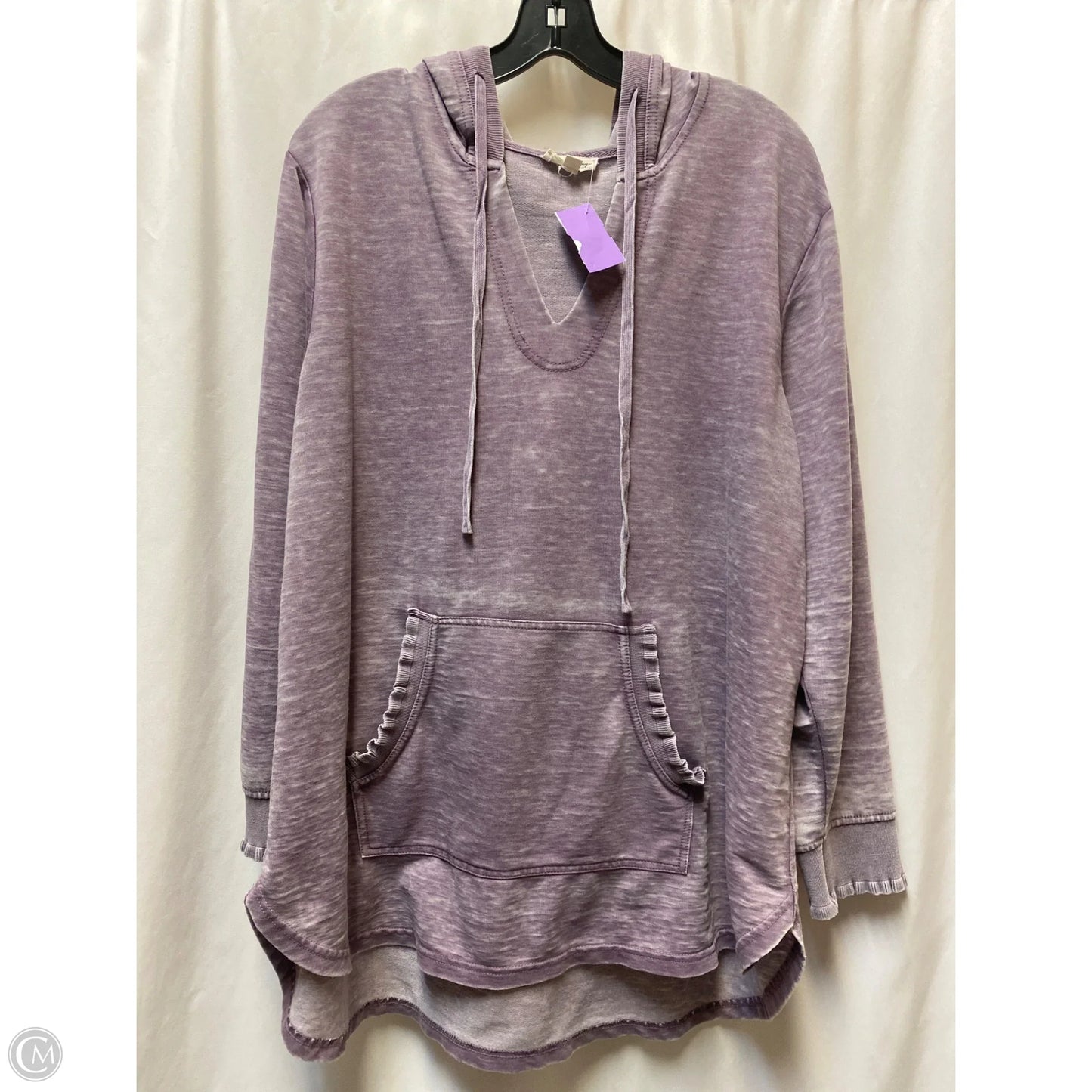Top Long Sleeve By Jane And Delancey In Purple, Size: 1x