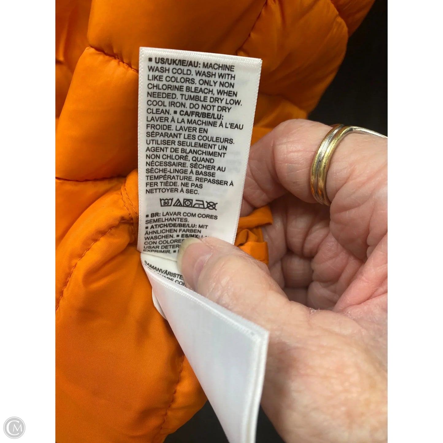 Vest Puffer & Quilted By Amazon Essentials In Orange, Size: S