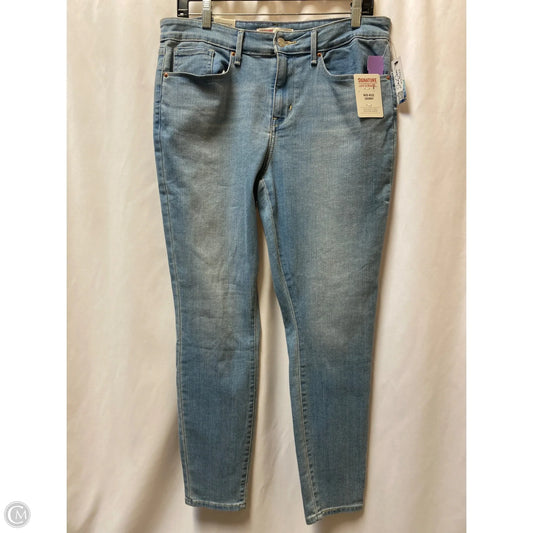 Jeans Skinny By Levis In Blue Denim, Size: 10