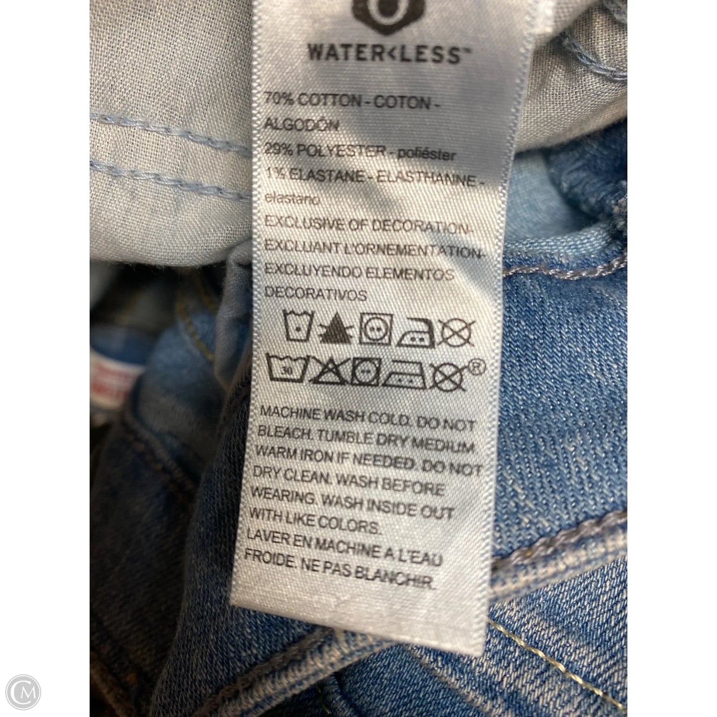 Jeans Skinny By Levis In Blue Denim, Size: 10