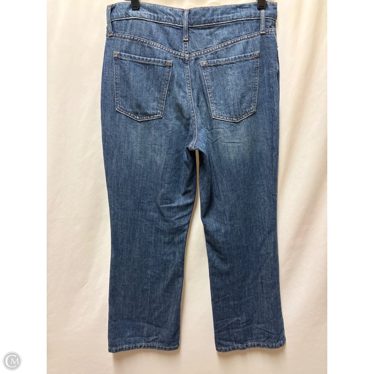 Jeans Straight By Banana Republic In Blue Denim, Size: 8
