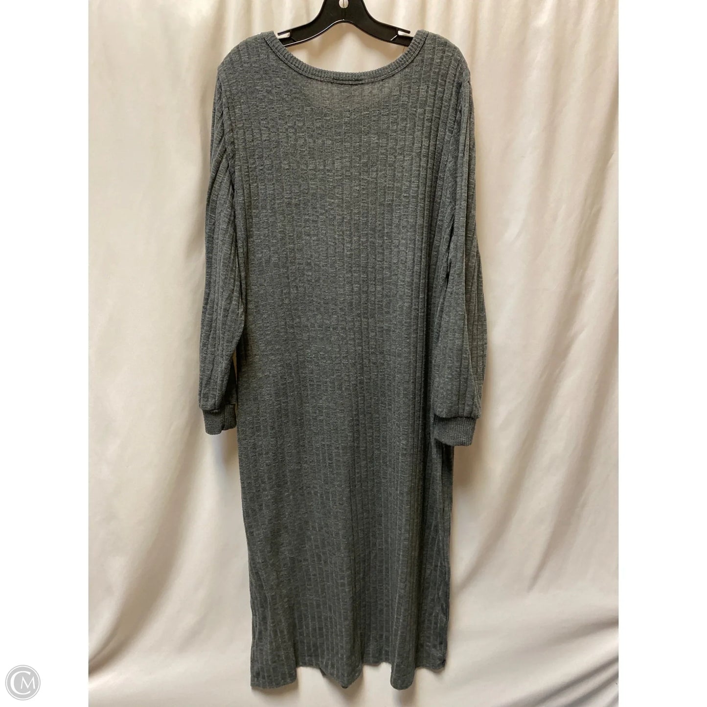 Dress Casual Maxi By Terra & Sky In Grey, Size: 2x