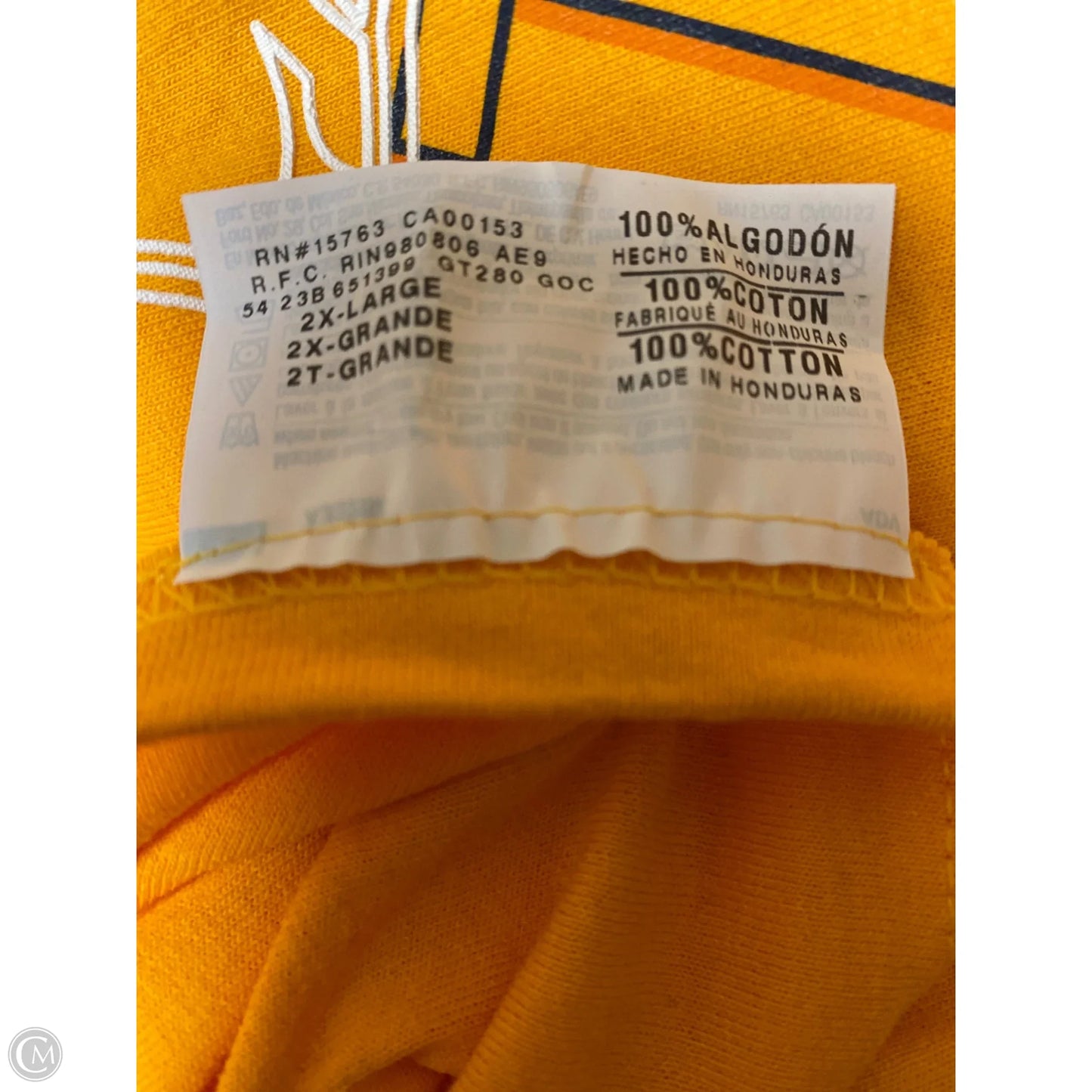 Top Short Sleeve By Nhl In Orange, Size: 2x