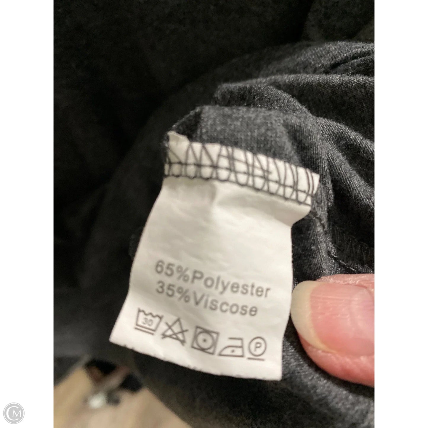 Top Short Sleeve By Shein In Grey, Size: M