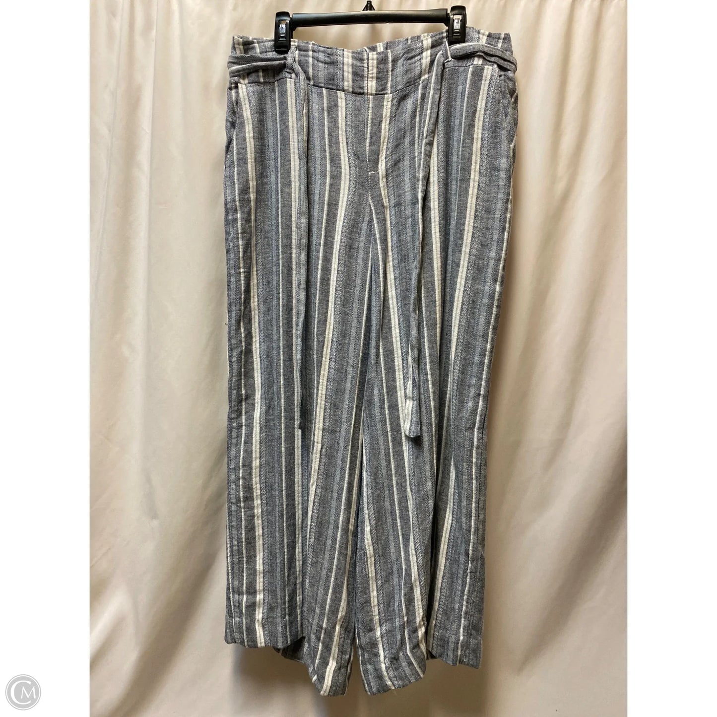 Pants Dress By Clothes Mentor In Blue & White, Size: Xl