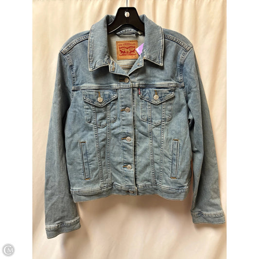 Jacket Denim By Levis In Blue Denim, Size: Xl