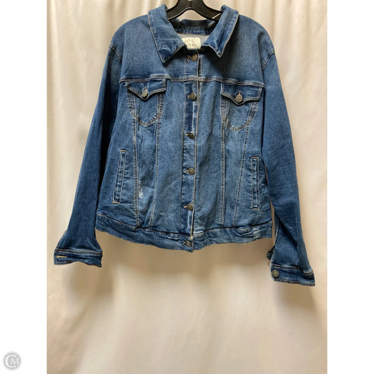 Jacket Denim By Torrid In Blue Denim, Size: 3x