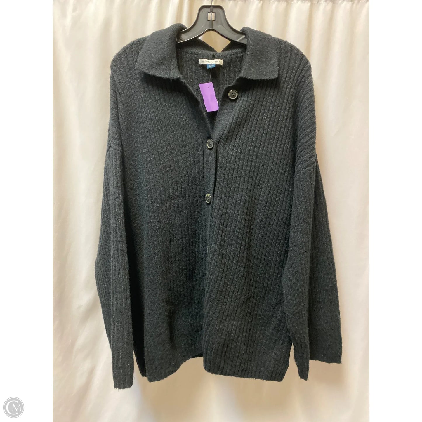 Cardigan By American Eagle In Black, Size: M
