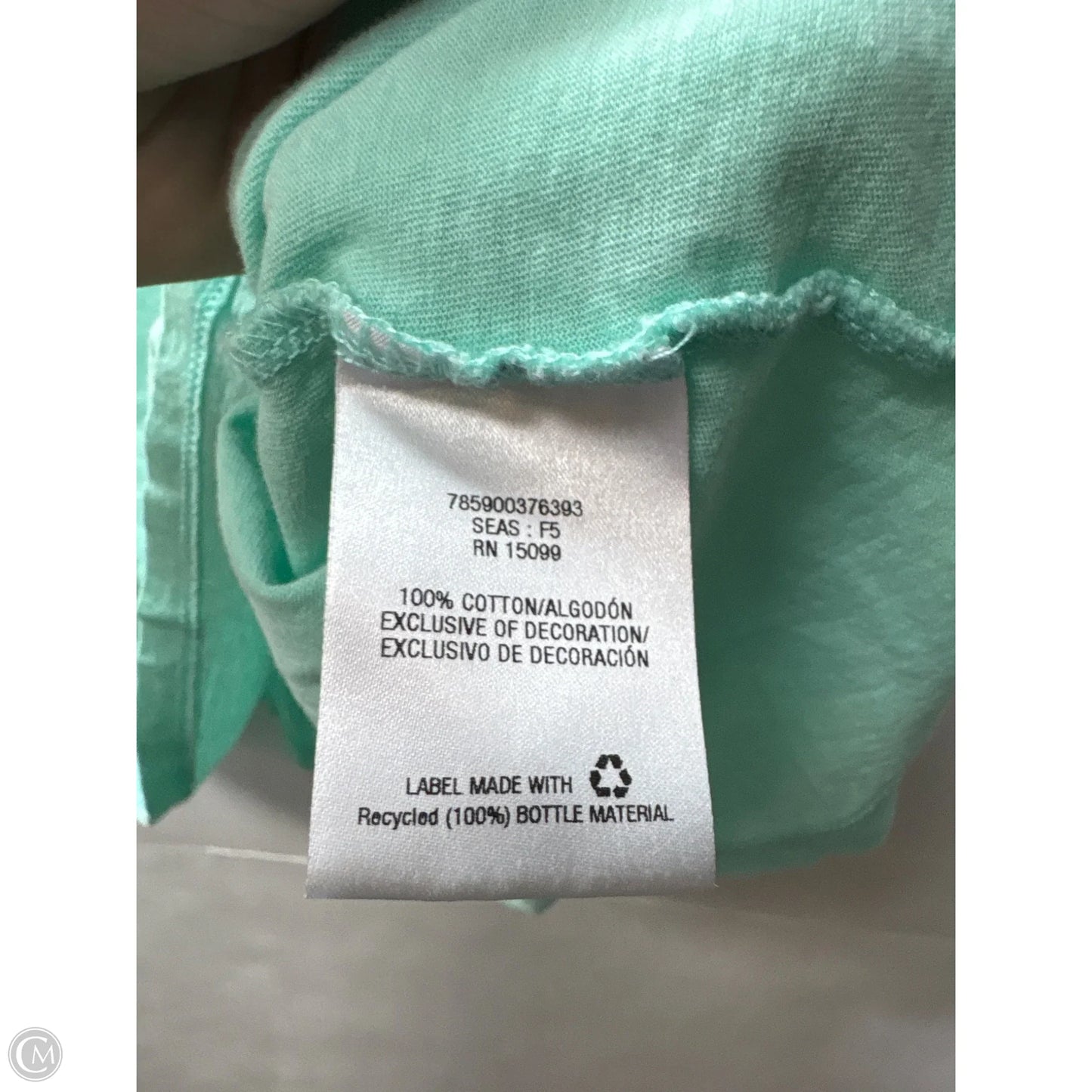 Top Sleeveless By Everlast In Green, Size: M
